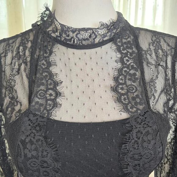 Elegant Black Lace Jumpsuit - Picture 11 of 16